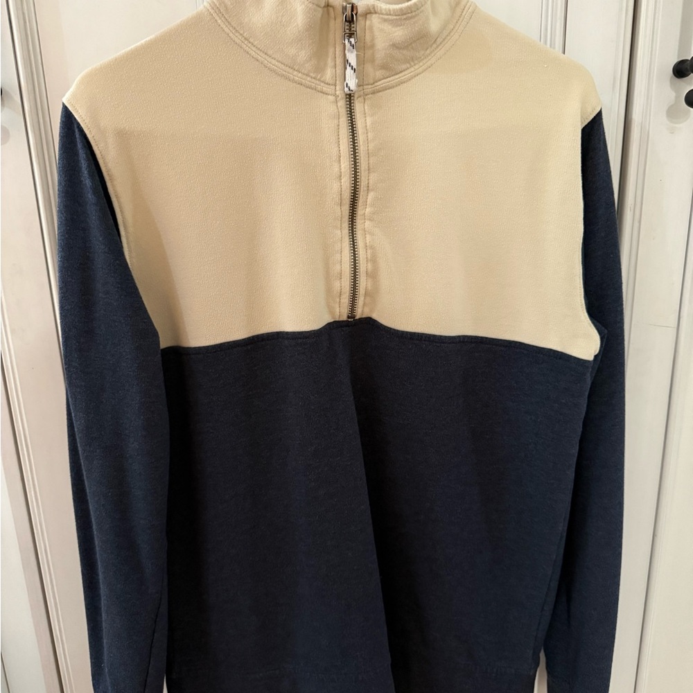 Crewcuts teen XXL 15-16 Zip-Up Sweater in Navy and Cream